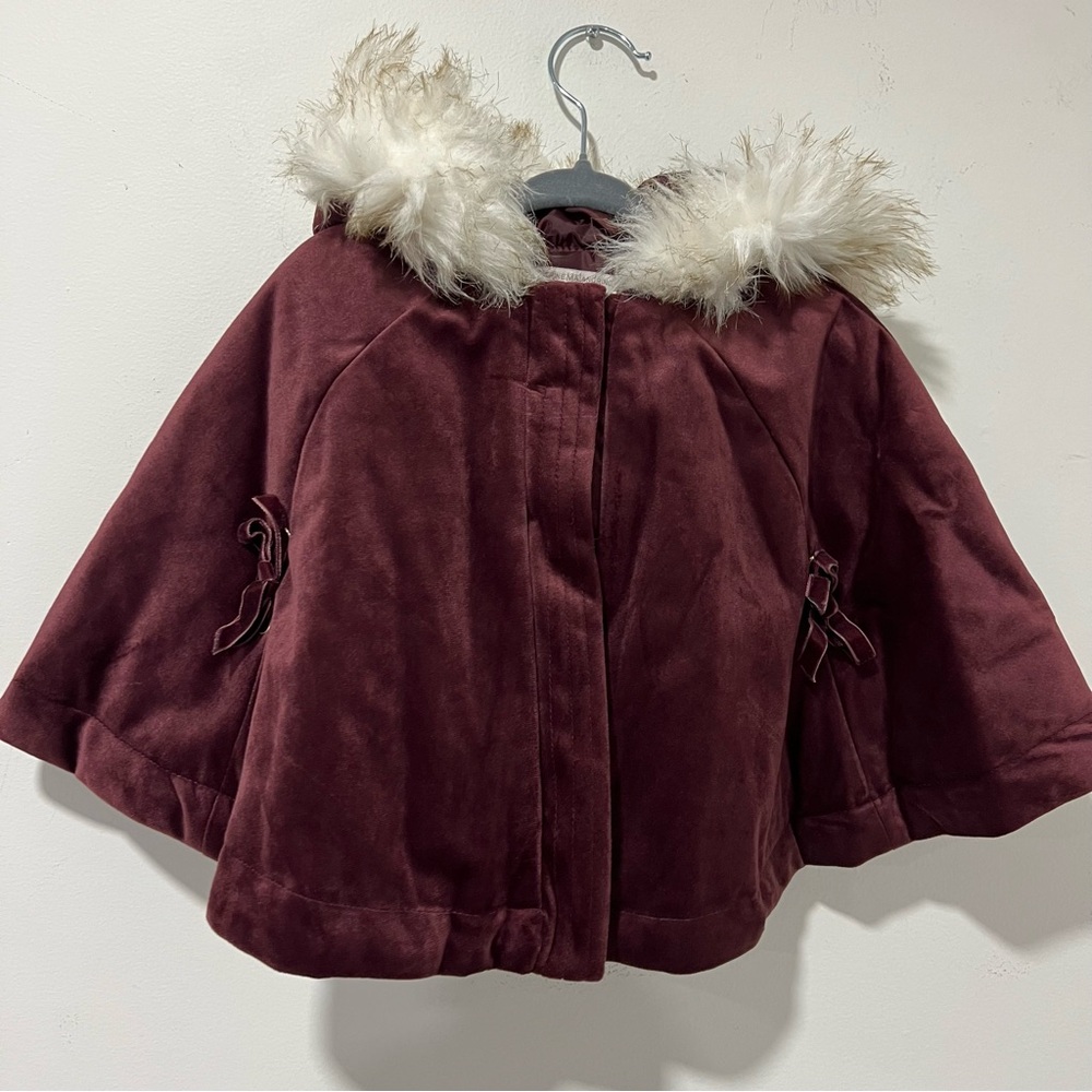 Catherine Malandrino Baby Girl Poncho Shawl Coat 6-9M.